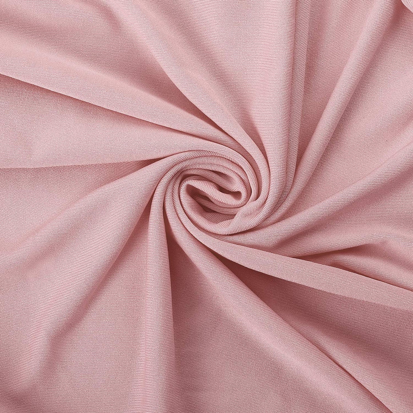 Peomeise Stretch Spandex Chair Cover for Wedding Party Dining Banquet Event (Dusty Rose, 6)