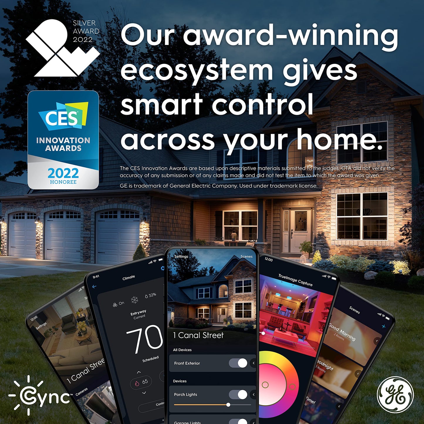 Cync Indoor Smart Plug, WiFi Outlet Socket, Voice Control Outlet, Matter Compatible, Compatible with Alexa and Google Home (3 Pack)