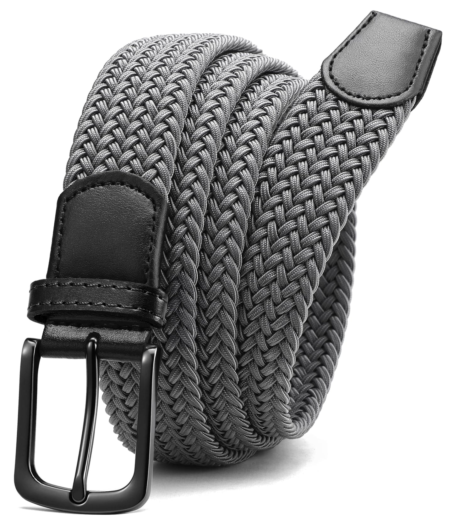 CHAOREN Stretch Belts for Men - Braided Elastic Golf Belt for Men 1 3/8"- Gift for Casual Jeans Shorts