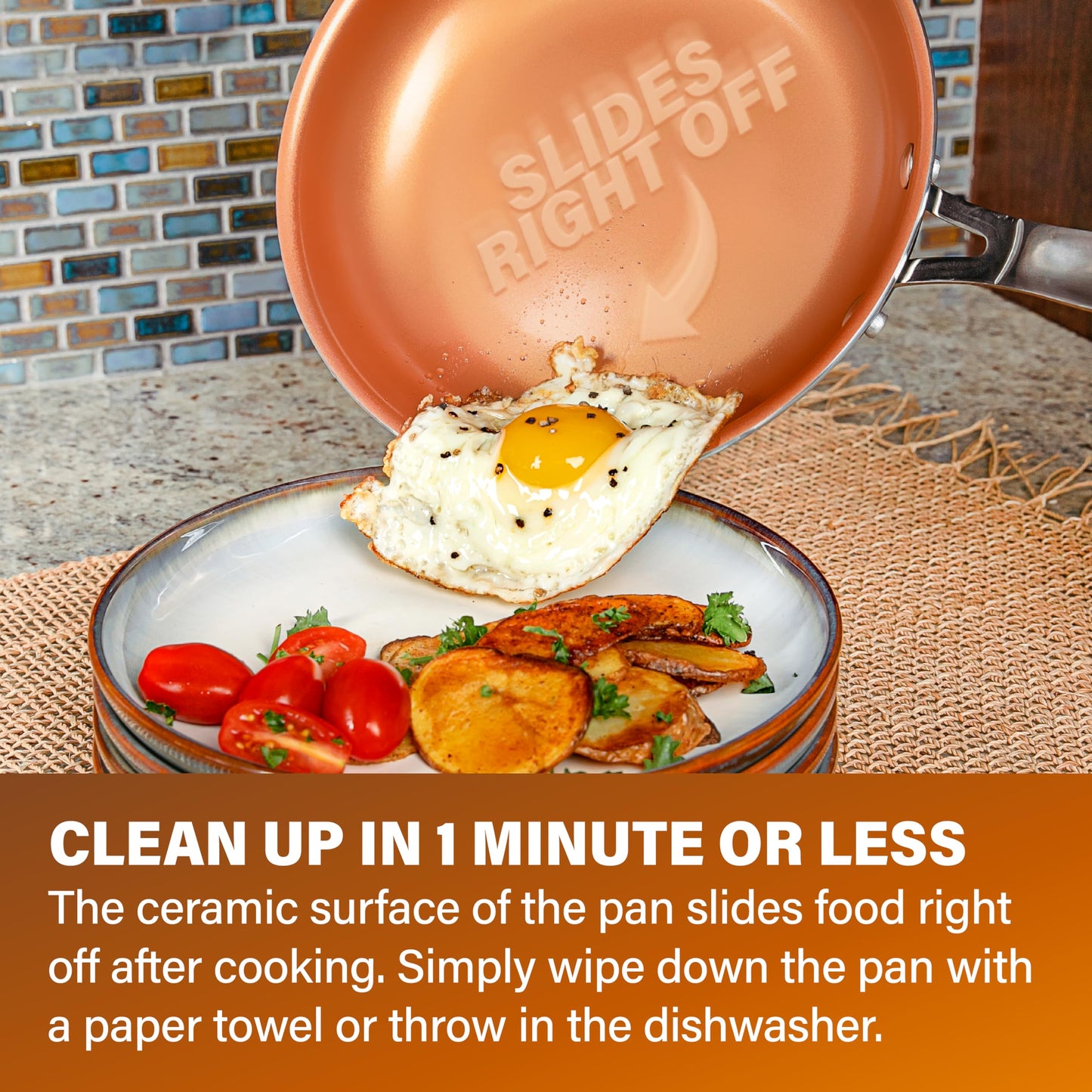 GOTHAM STEEL 20 Pc Ceramic Cookware Set Nonstick, Copper Pots and Pans Set Non Stick for Kitchen with Bakeware and Cooking Utensils, Non Toxic Made Without PFOA PFOS LEAD, Oven & Dishwasher Safe