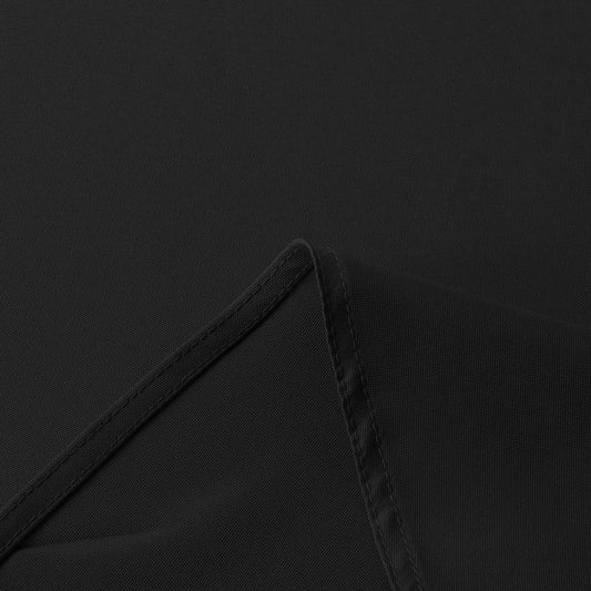 sancua Round Tablecloth - 60 Inch - Water Resistant Spill Proof Washable Polyester Table Cloth Decorative Fabric Table Cover for Dining Tables, Buffet Parties and Camping, Black