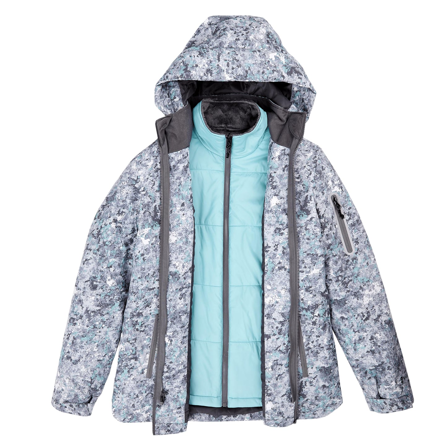 Free Country Women's All Weather 3-in-1 Systems Jacket Dove Granite M