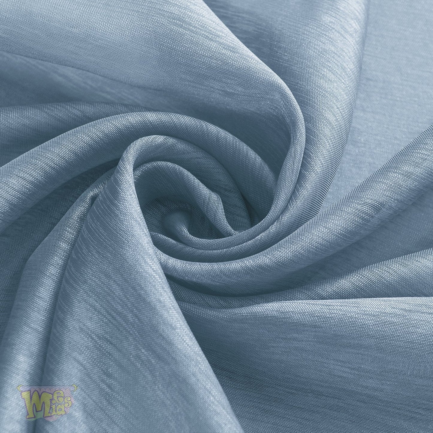 MEMIAS Luxury Window Sheer Elegant Voile Curtain Scarf for Home, Birthday Party, Wedding Decoration, 1 Panel 54" W x 216" L, Quite Blue