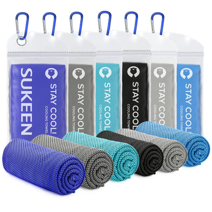 Sukeen Cooling Towel (40"x12") Bulk Ice Towel,Soft Breathable Chilly Towel,Microfiber Towel for Yoga,Sport,Running,Gym,Workout,Camping,Fitness,Workout & More Activities