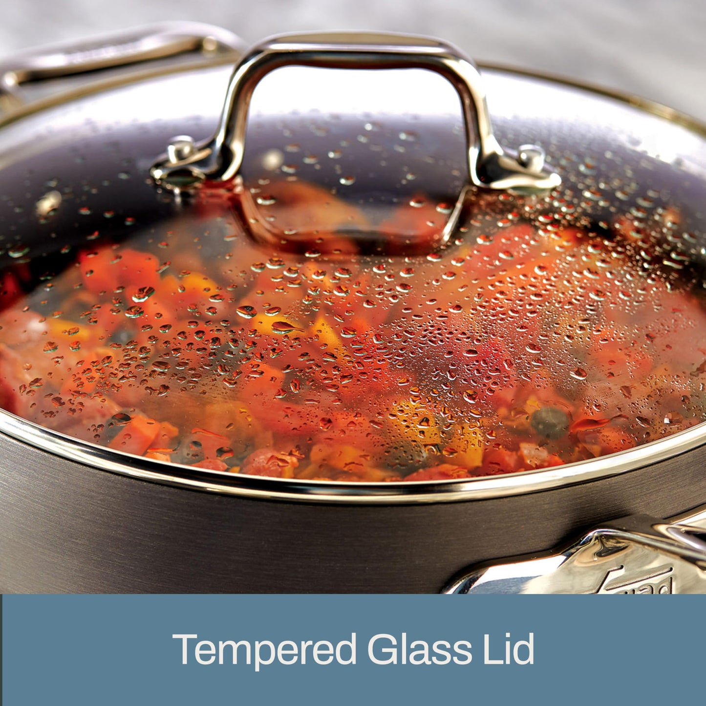 All-Clad HA1 Hard Anodized Nonstick Cookware Set 10 Piece Induction Oven Broiler Safe 500F, Lid Safe 350F Pots and Pans Black