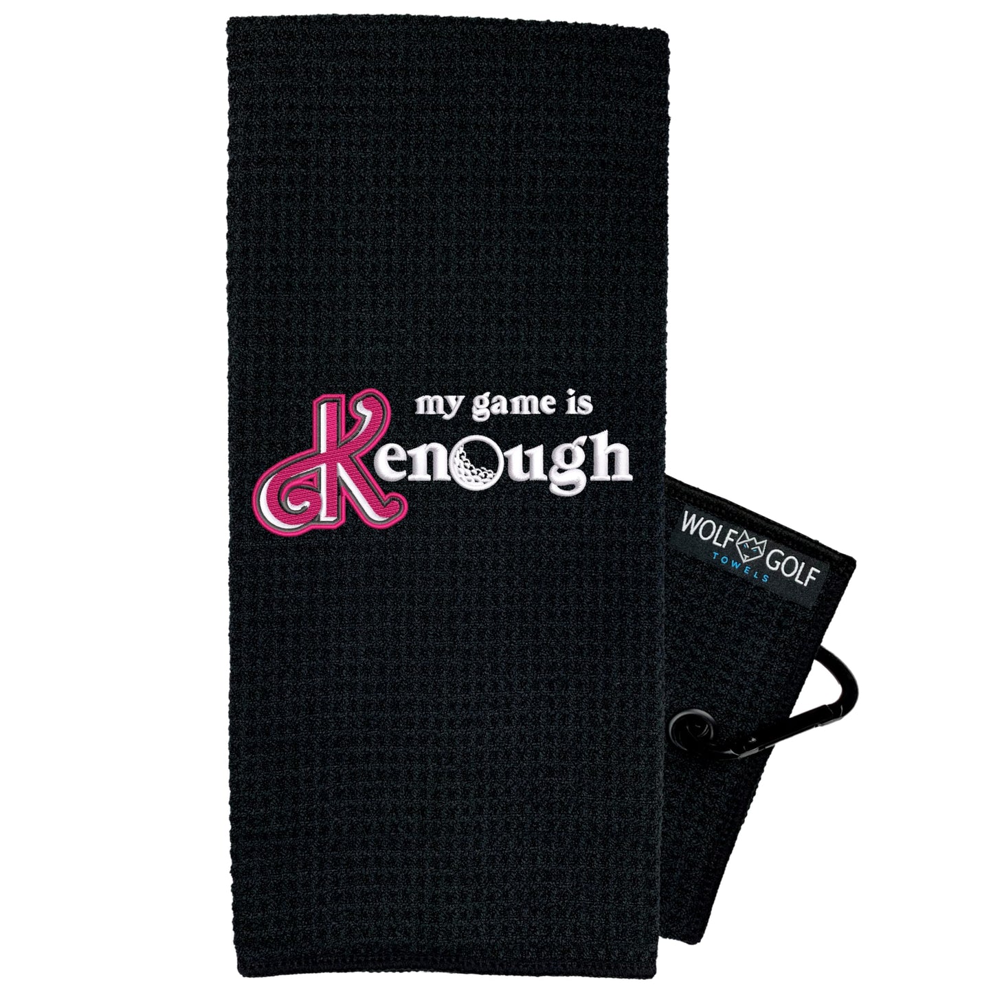 Wolf That's What I Do - Embroidered Funny Golf Towel - Men's Golf Accessory & Gift