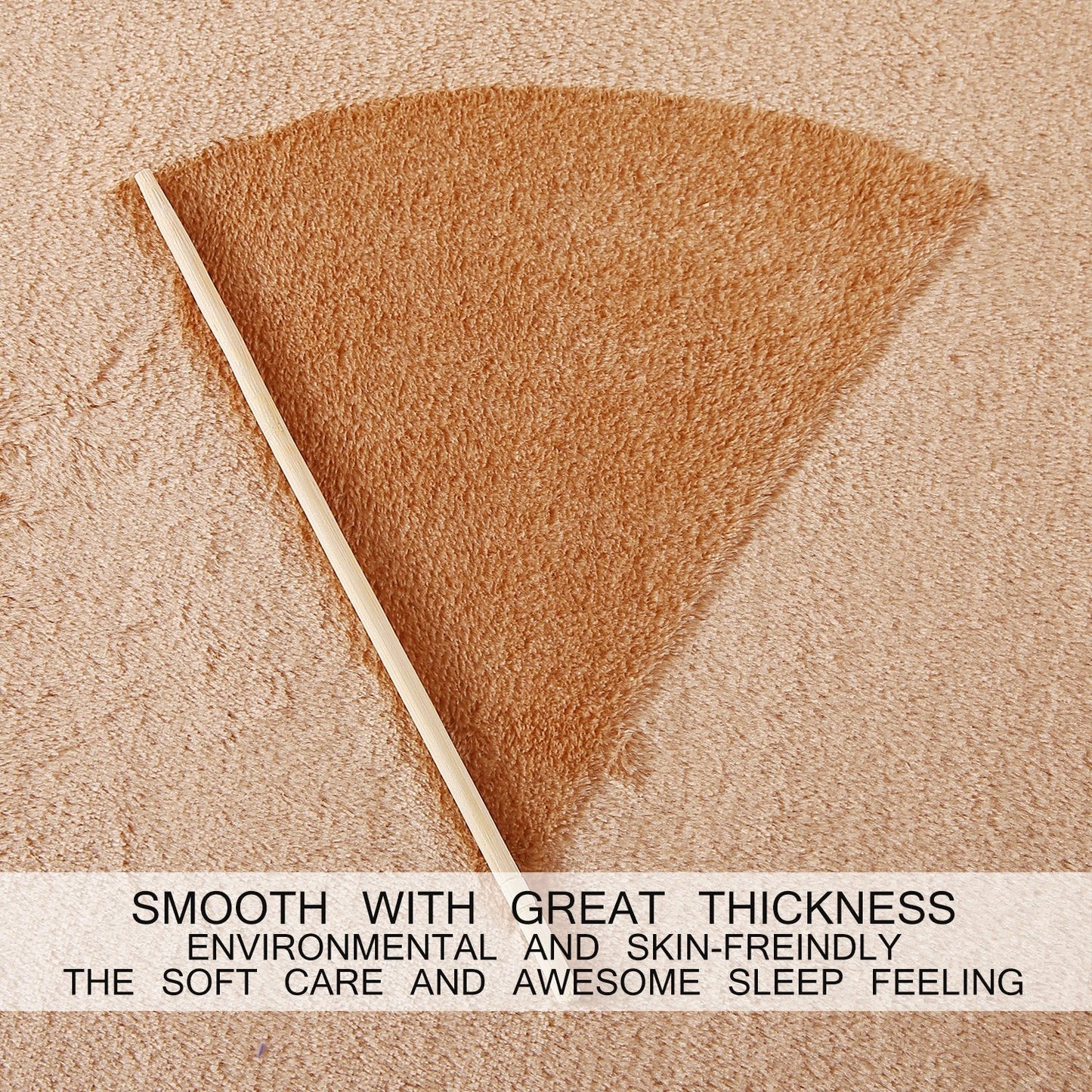 Soft Queen Size Blanket All Season Warm Fuzzy Microplush Lightweight Thermal Fleece Blankets for Couch Bed Sofa,90x90 Inches,Camel