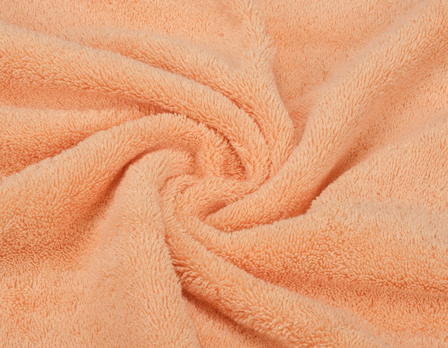 American Soft Linen Luxury 6 Piece Towel Set, 2 Bath Towels 2 Hand Towel 2 Washcloths, 600 GSM 100% Cotton Turkish Towels for Bathroom, Malibu Peach Towel Sets