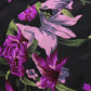BAISHENGGT Blouses for Women Dressy Casual Going Out Tops Trendy Mesh Short Sleeve Shirts Medium Black Purple Floral