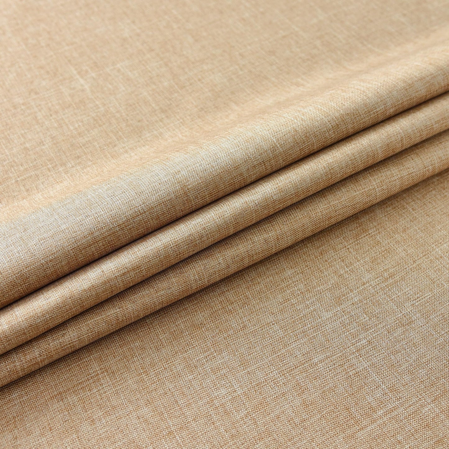 NEWISHER Farmhouse Oval Hemstitch Border Tablecloth Neutral Faux Linen Table Cloth Rustic Table Cover for Dining Kitchen Party Holiday Home (Flaxen, 52x70 Inch)