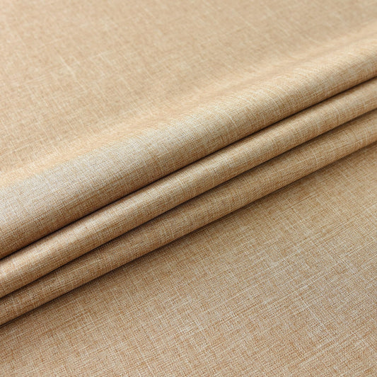 NEWISHER Farmhouse Oval Hemstitch Border Tablecloth Neutral Faux Linen Table Cloth Rustic Table Cover for Dining Kitchen Party Holiday Home (Flaxen, 52x70 Inch)