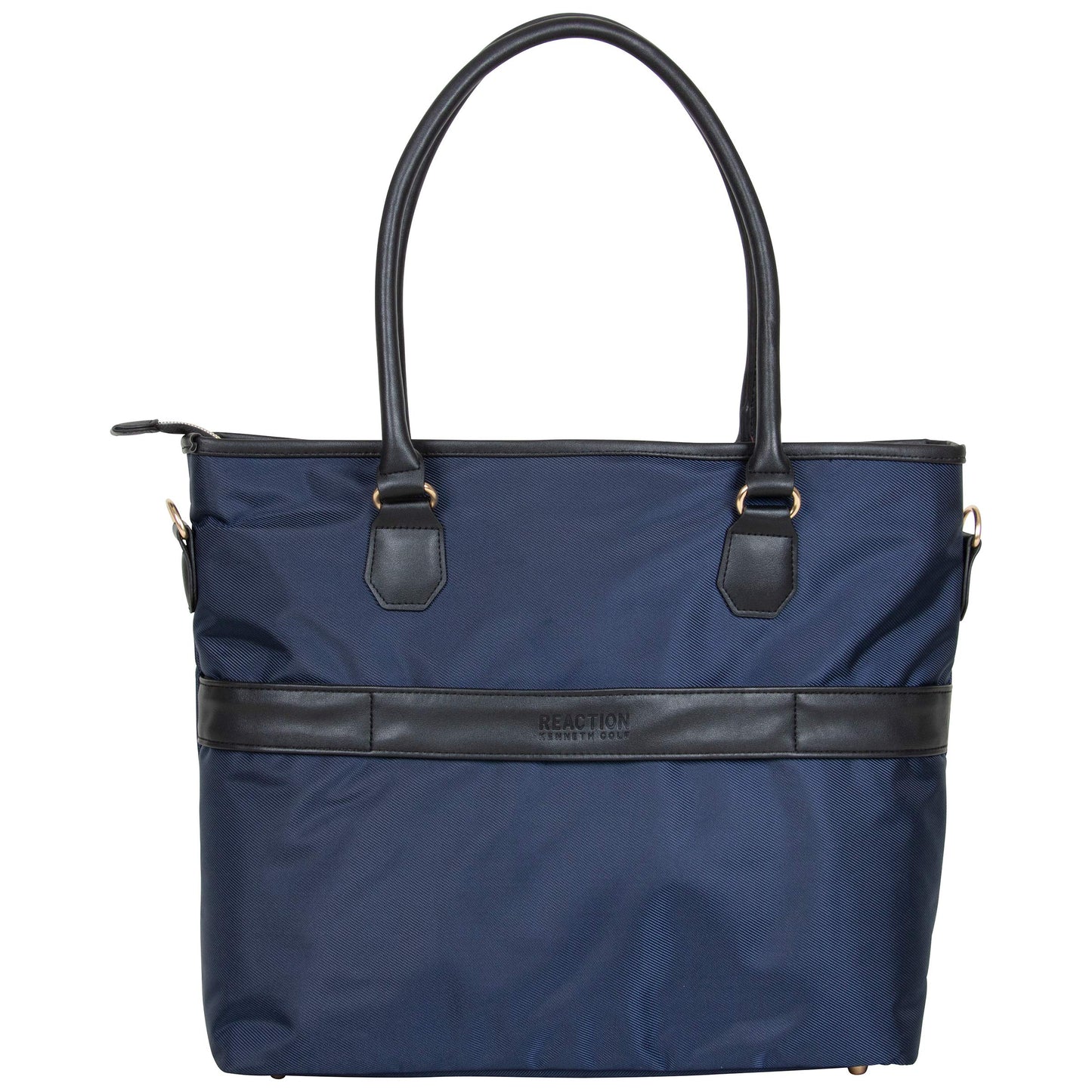Kenneth Cole REACTION Chelsea Quilted Chevron 15" Laptop & Tablet Business Tote with Removable Shoulder Strap, Navy