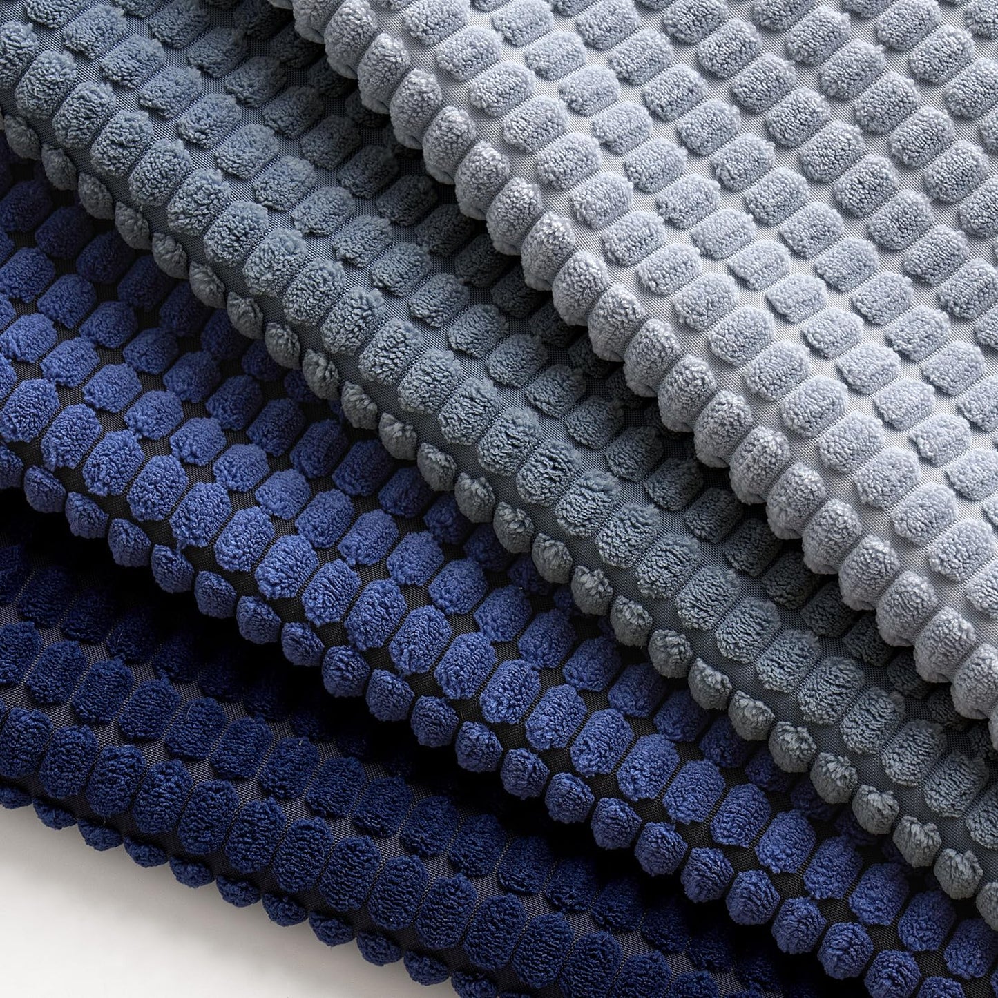 MIULEE Blue Decorative Pillow Covers 18x18 Inch Set of 4 Boho Western Farmhouse Home Decor Couch Throw Pillows Summer Coastal Corduroy Pillowcases Industrial for Sofa Living Room Bed