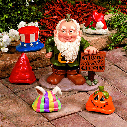 Fun Express Gnome Greeter Garden Statue W/Hat Assortment Sculpture
