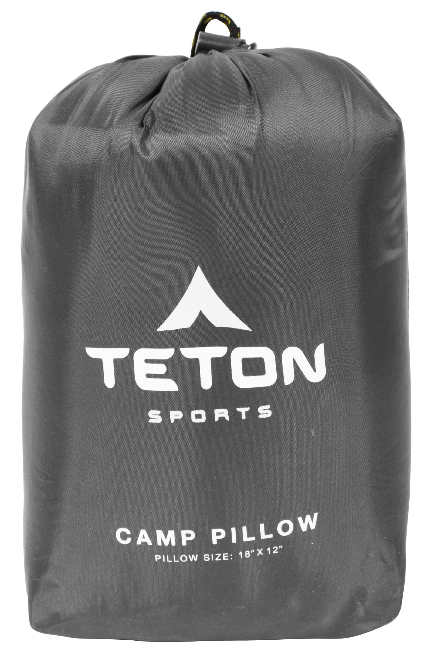 TETON Sports Camp Pillow; Great for Travel, Camping and Backpacking; Washable, Grey, 12 x 18 inches ; 9.6 ounces