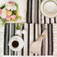 CHARDIN HOME Black, Cream, White Boho Placemats (Set of 4) | Cotton Farmhouse Placemats 13x19 Inches| Machine Washable, Durable and Easy to Combine