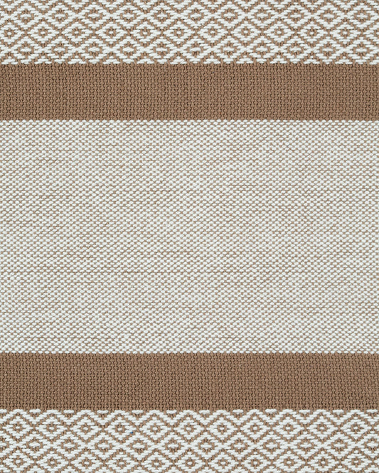 Sticky Toffee Cotton Placemats Set of 4 – Tan Woven 14x19 in Table Mats for Kitchen or Dining Table, Boho Style, Washable Cloth Placemats