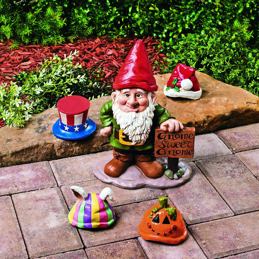 Fun Express Gnome Greeter Garden Statue W/Hat Assortment Sculpture