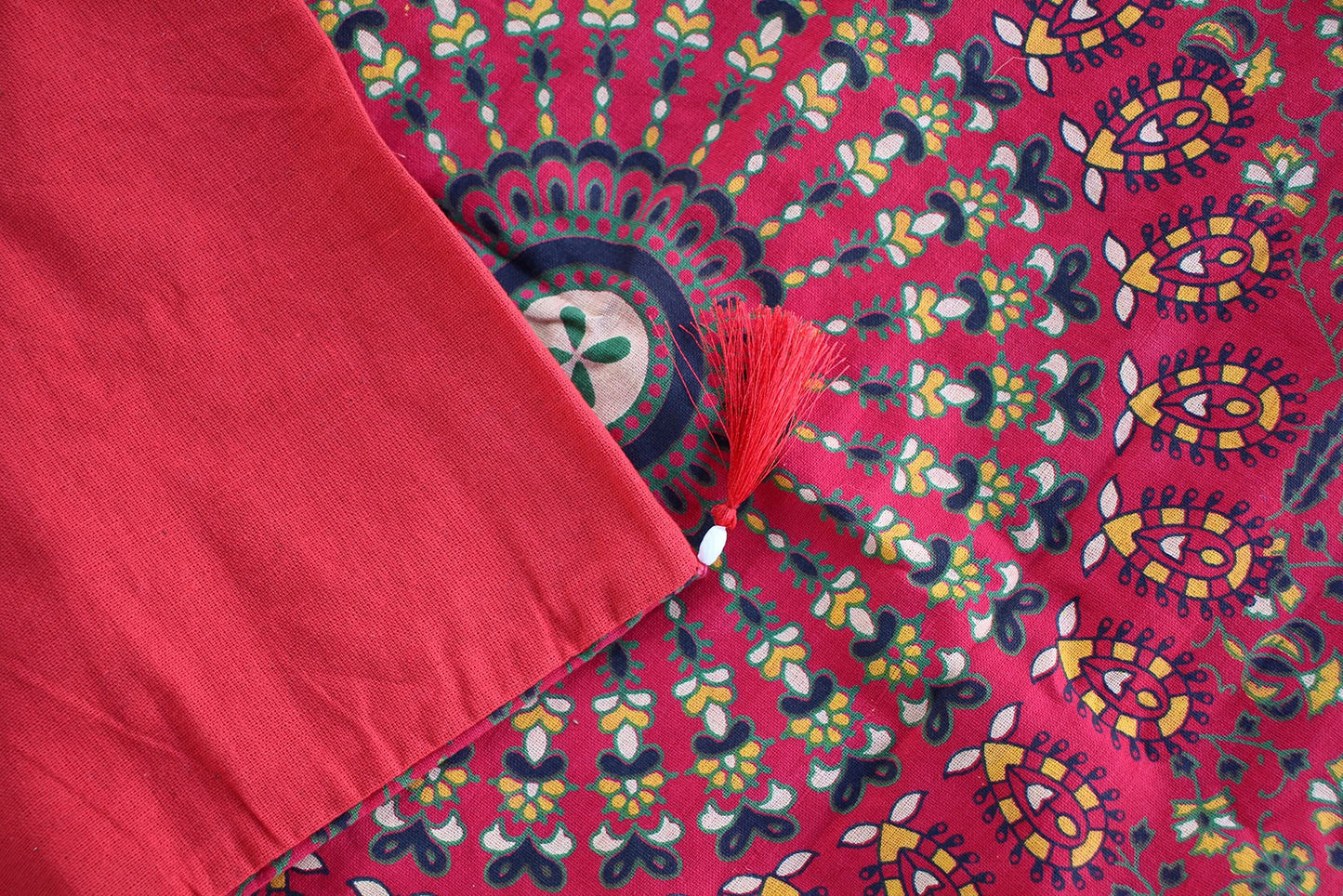 Third Eye Export 100% Cotton Mandala Pillow Covers Set of 5 Pcs Throw Pillows for Couch Decorative Pillow Covers 16x16 in. Boho Throw Pillows Farmhouse Pillow Covers for Arabian Night Party