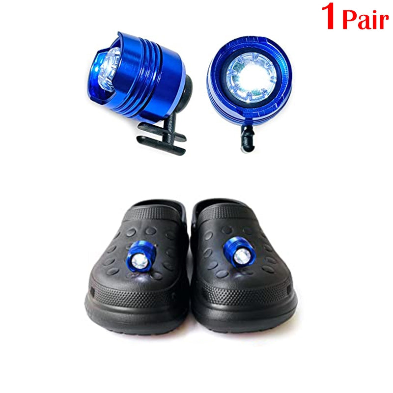 LED Headlights For Holes Shoes IPX5 Waterproof Shoes Light 3 Modes 72 Hours Glowing Small Lights For Dog Walking Camping Outdoor