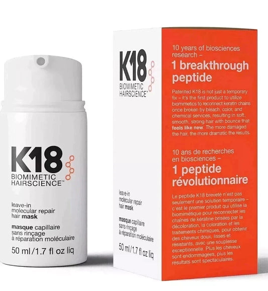 K18 Leave-In Molecular Repair Hair Mask 50ml - Authentic - Fast Shipping